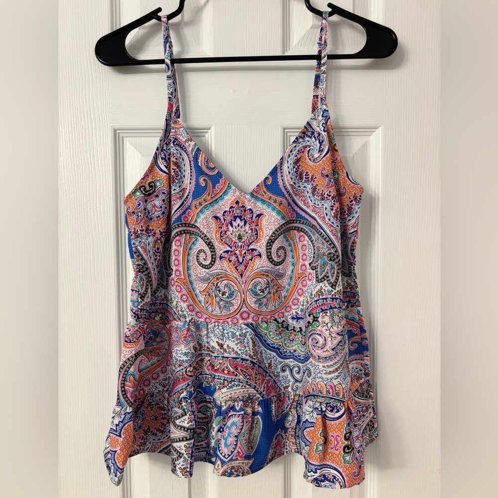 Molly Bracken Multicolor Paisley Camisole NWOT